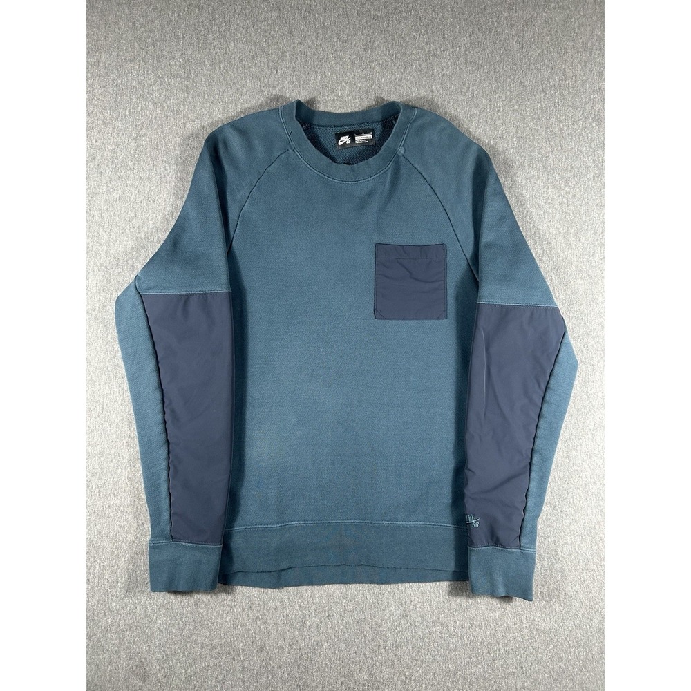 Nike SB Everett Technical Crewneck Sweatshirt Teal Size L